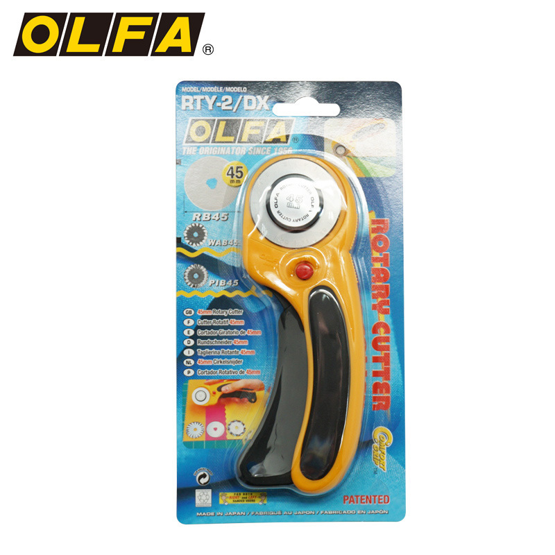 The Japanese OLFA type rotary knife, fabric cutting knife and fabric splicing knife can cut the RTY series in any curve undefined