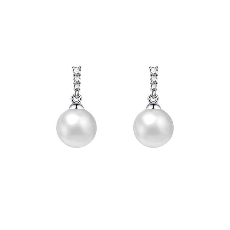 New French pearl stud earrings 2025 bestsellers, light luxury and high-end style earrings, retro and simple chanel-style earrings Item Picture