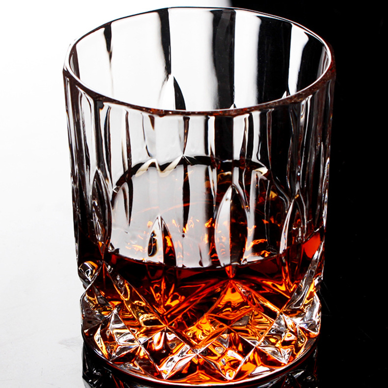 Engraved glass cups, bar beer mugs, whisky cups, foreign wine glasses, spirits cups, embossed water cups, Amazon details Picture