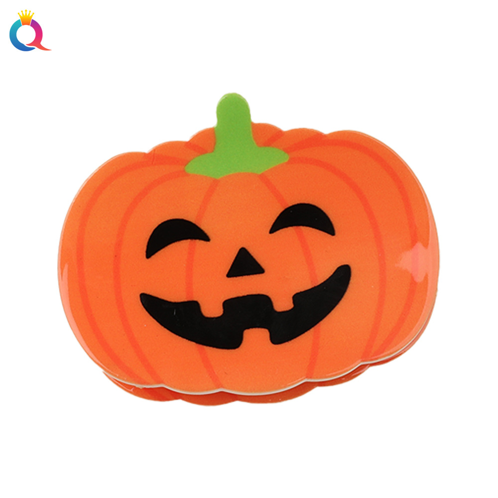 Qiyue Cross-border Halloween Hair Clips, Funny Pumpkin Grab clips, back head updo Bat ponytail clips, hair accessories wholesale Item Picture