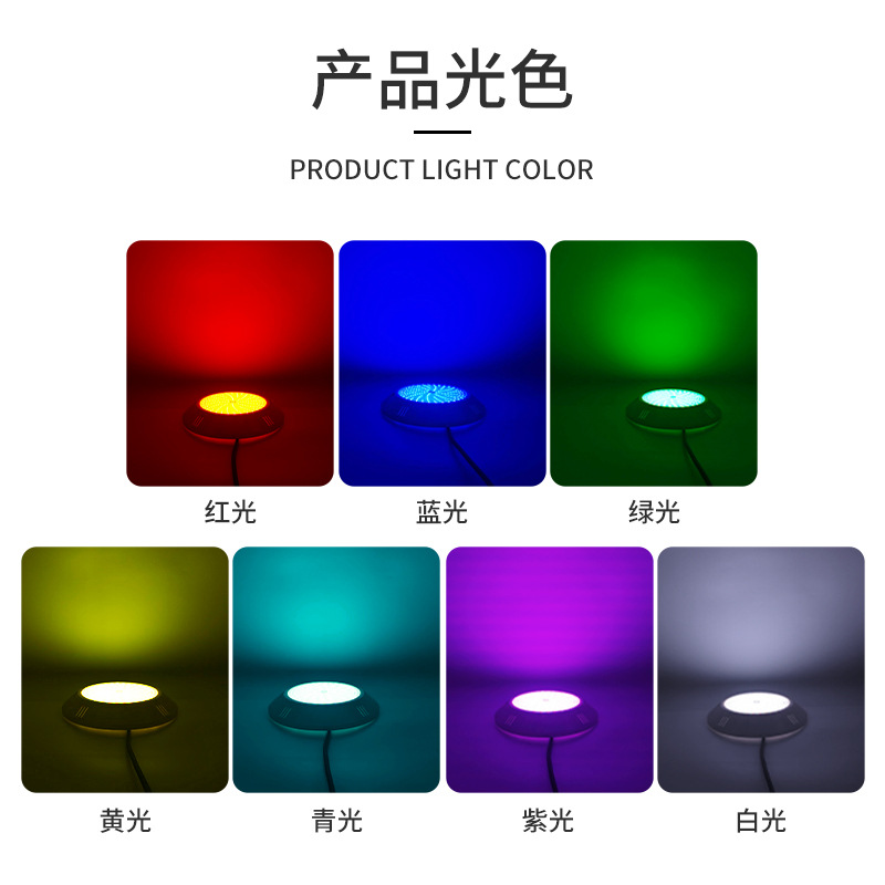 Outdoor best-selling wall-mounted swimming pool light, led stainless steel underwater light, waterproof swimming pool underwater light Specification drawing