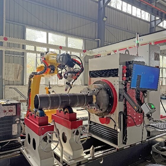Pipeline prefabrication fully intelligent welding robot, with visual + robot intelligent TIG filling and cover welding details Picture