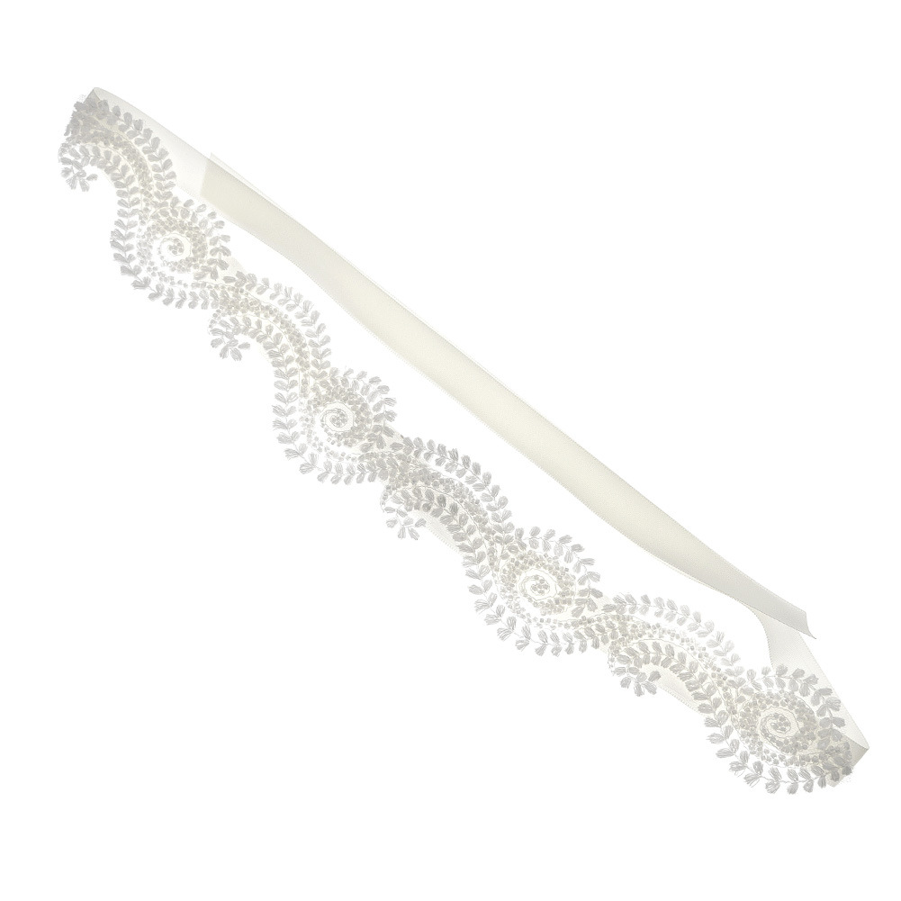 Korean-style bride's hair accessory, fabric lace headband, super fairy-like satin headband, retro wedding dress photo accessory headband Item Picture