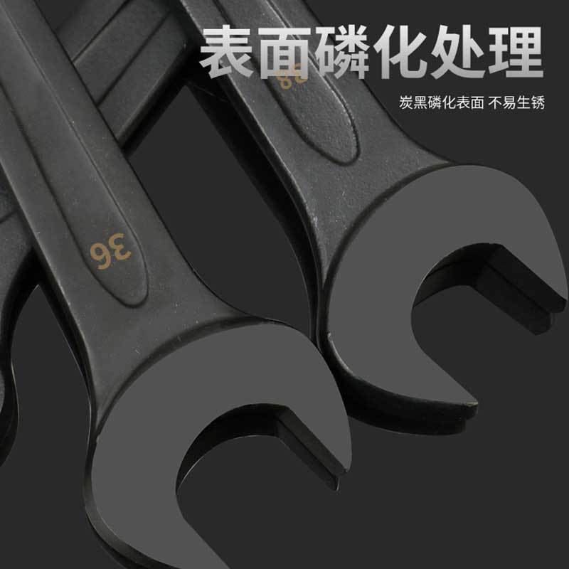 A heavy-duty wrench with a striking opening, an industrial-grade, extra-large opening, single-arm, mechanical striking wrench Specification drawing