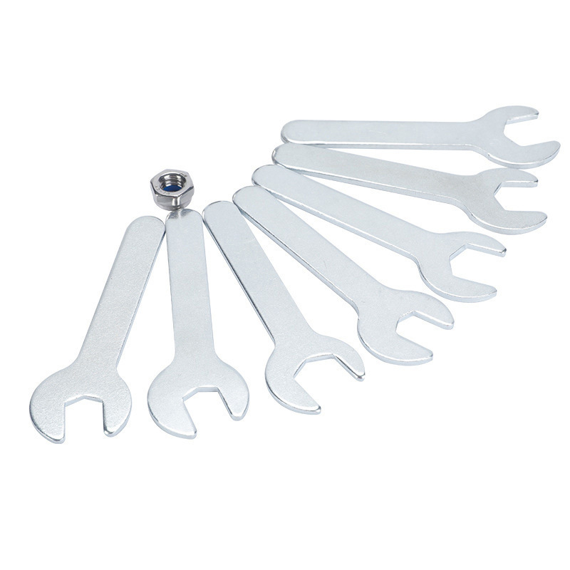 The manufacturer supplies ultra-thin small wrenches, disposable wrenches, customized hexagon socket stamping wrenches and open-end wrenches Specification drawing