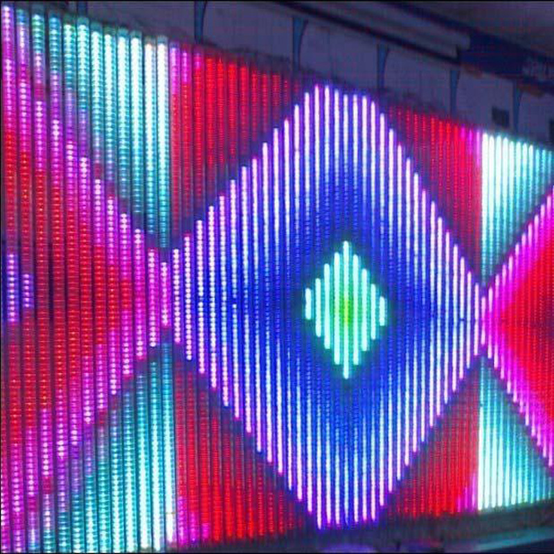 Source factory LED contour lights, outdoor line lights, internal and external control eight-section full-color guardrail tubes, guardrail lights, digital tubes Specification drawing