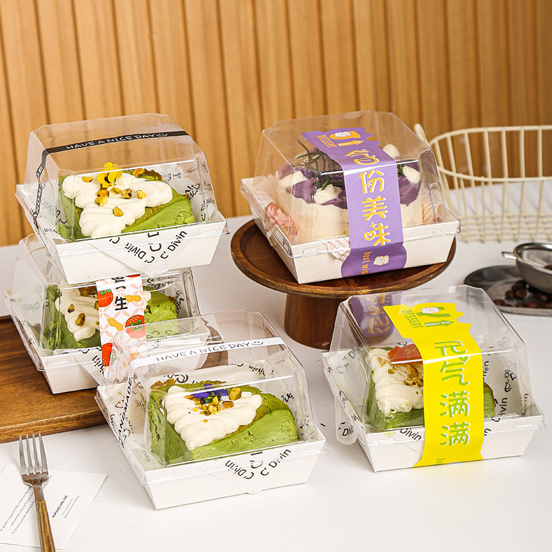 3-inch, 4-inch raised cake box, 8-inch cut box, multi-layered dessert, tiramisu, Basque cake packaging box full figure