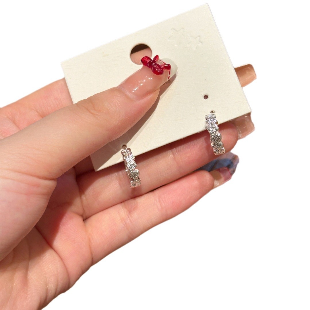 Unique and niche design circle earrings, ear buckles, 2025 new bestsellers, high-end ear studs, versatile ear rings and earrings for women Item Picture