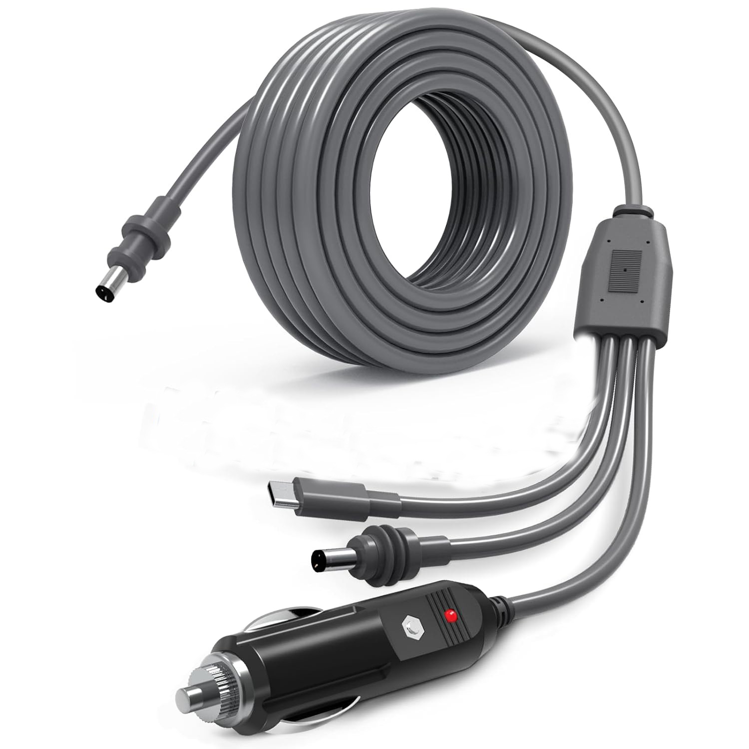 Amazon's cross-border bestsellers are suitable for 3-in-1 car chargers/DC to DC cable mini power cords. Item Picture