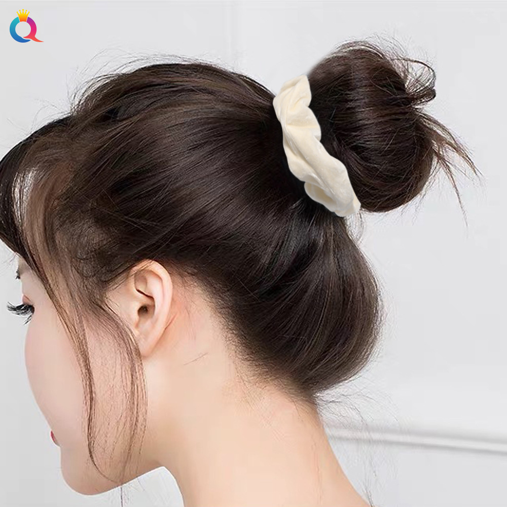 Qiyue Korean version 40-color candy-colored velvet large intestine hair band autumn and winter ponytail bun Velvet large intestine hair band Specification drawing