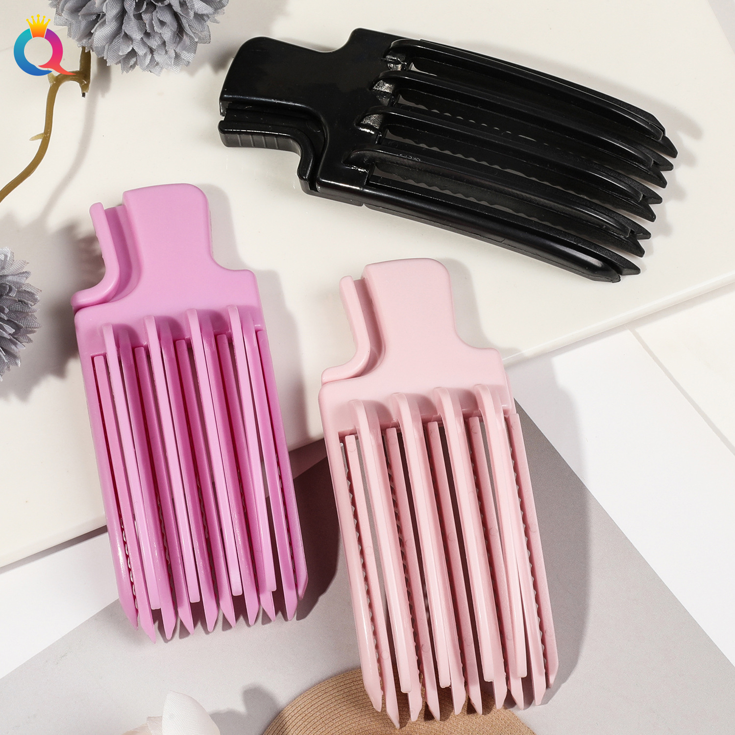 Qiyue High Head Top Volumizing Magic Tool, Lazy Person Styling Hair Pad, Savior for Flat and Flat Heads, Girls' Hair Pad, Hair Clip full figure