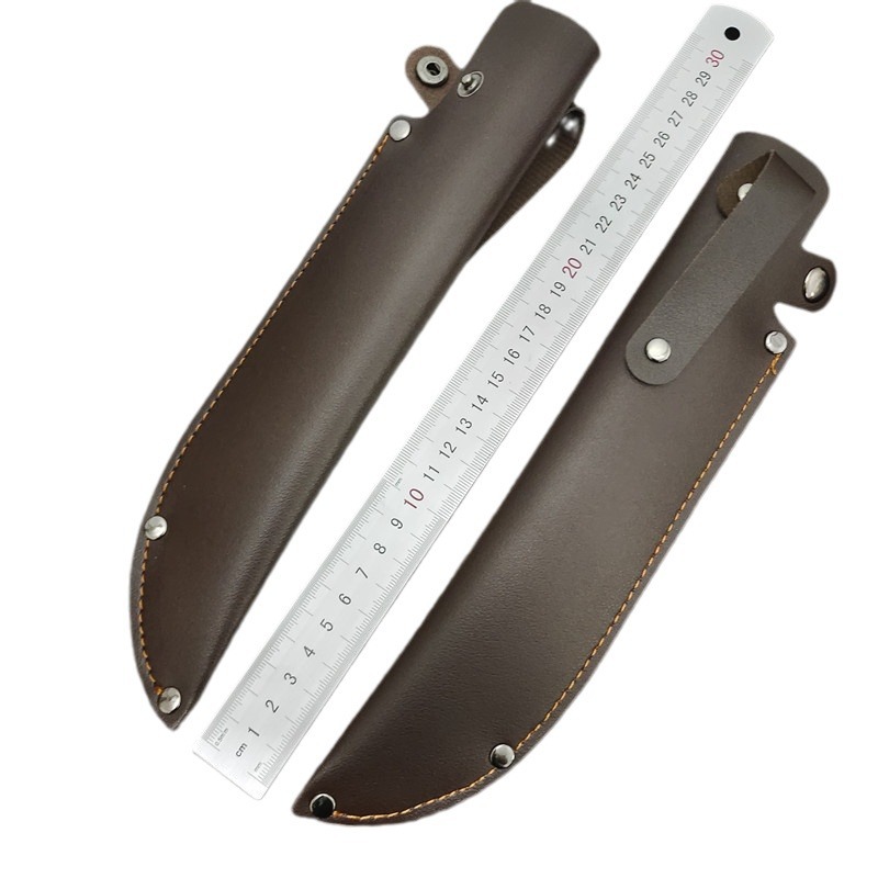 Universal knife protection covers, peeling knife covers, splitting knife covers, boning knife covers, knife sheaths, PU imitation leather outdoor portable knife cases Item Picture