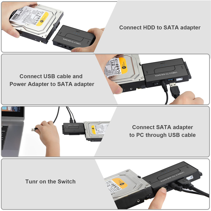 USB3.0 to SATA/IDE Easy Drive cable converter 2.5/3.5 hard disk multi-interface driver adapter Item Picture