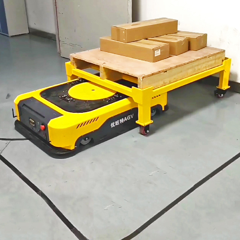 We provide unmanned handling solutions for workshop logistics automatic intelligent handling vehicles with submersible lifting agv carts Application Scenario