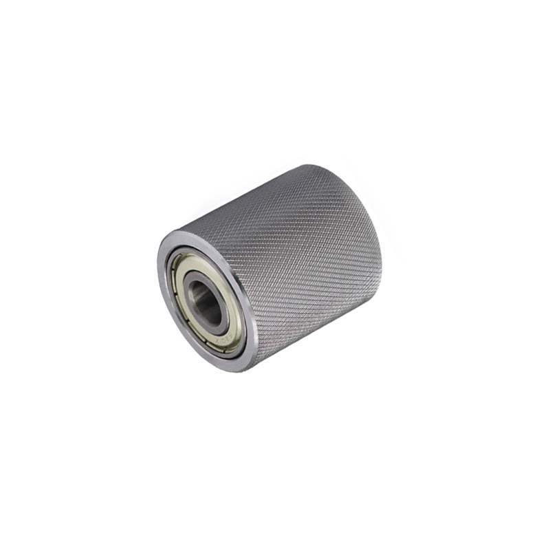 Embossed net pattern anti-slip double bearing knurled wheel, wheel load-bearing pulley, guide pulley, sand belt machine pulley undefined