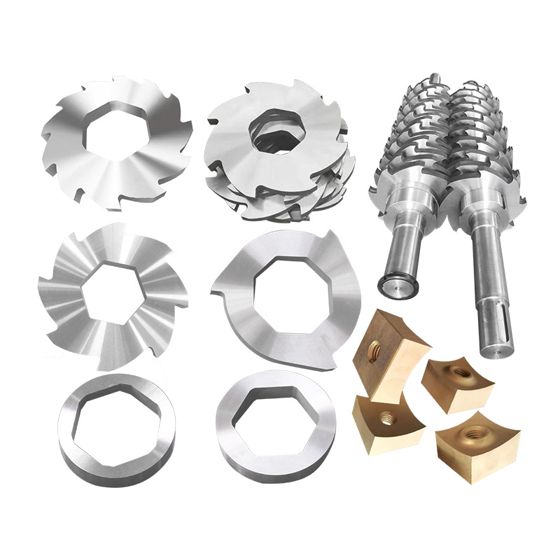Shredder blades, single and double shaft chassis accessories, metal waste, tires, wood, plastic crushing, shredder blades Item Picture