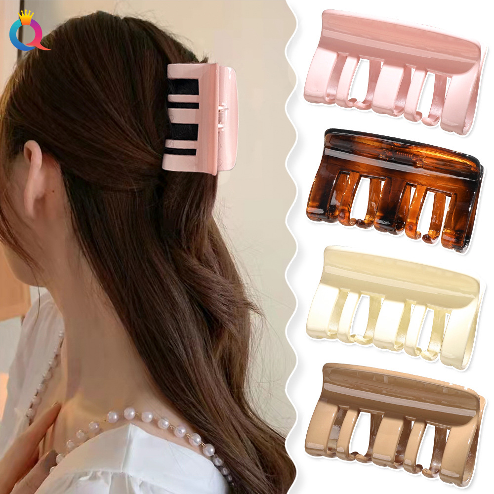 Qiyue Cross-border Hair combs, hairpins, high-end hairpins, shark hairpins for the back of the head, women's hair grips, hair accessories wholesale details Picture