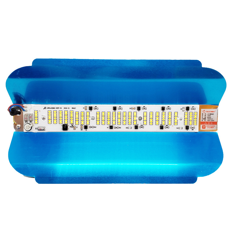 LED iodine tungsten lamp for construction site lighting, 1000W ultra-bright outdoor waterproof sun lamp, street stall floodlight Item Picture