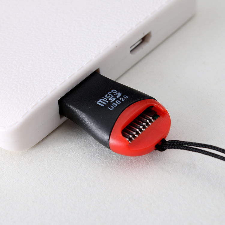Factory direct sales of whistle card reader, lipstick mini MICRO SD high-speed version USB 2.0 TF card reader Application Scenario