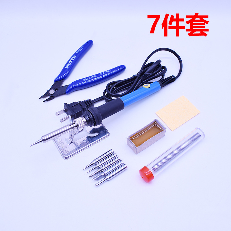 Cross-border 60w direct insertion constant-temperature soldering iron, beautiful 110V European standard 220V soldering iron set, soldering tool full figure