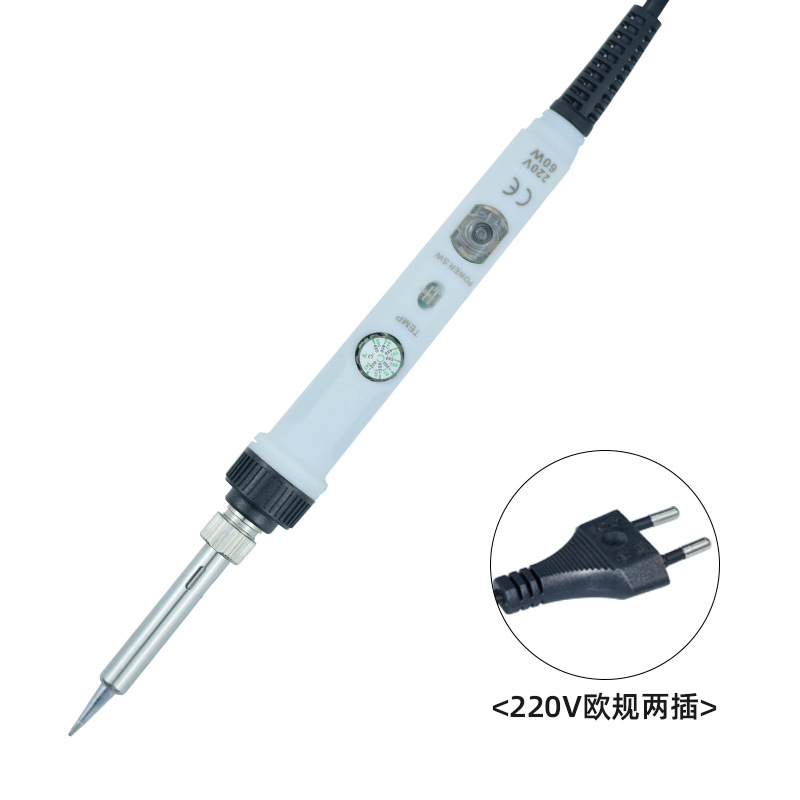 The new 60W internal heating temperature-adjustable soldering iron is a cross-border bestseller. It features a rubber-handled soldering iron with a switch and is a DIY repair soldering tool undefined