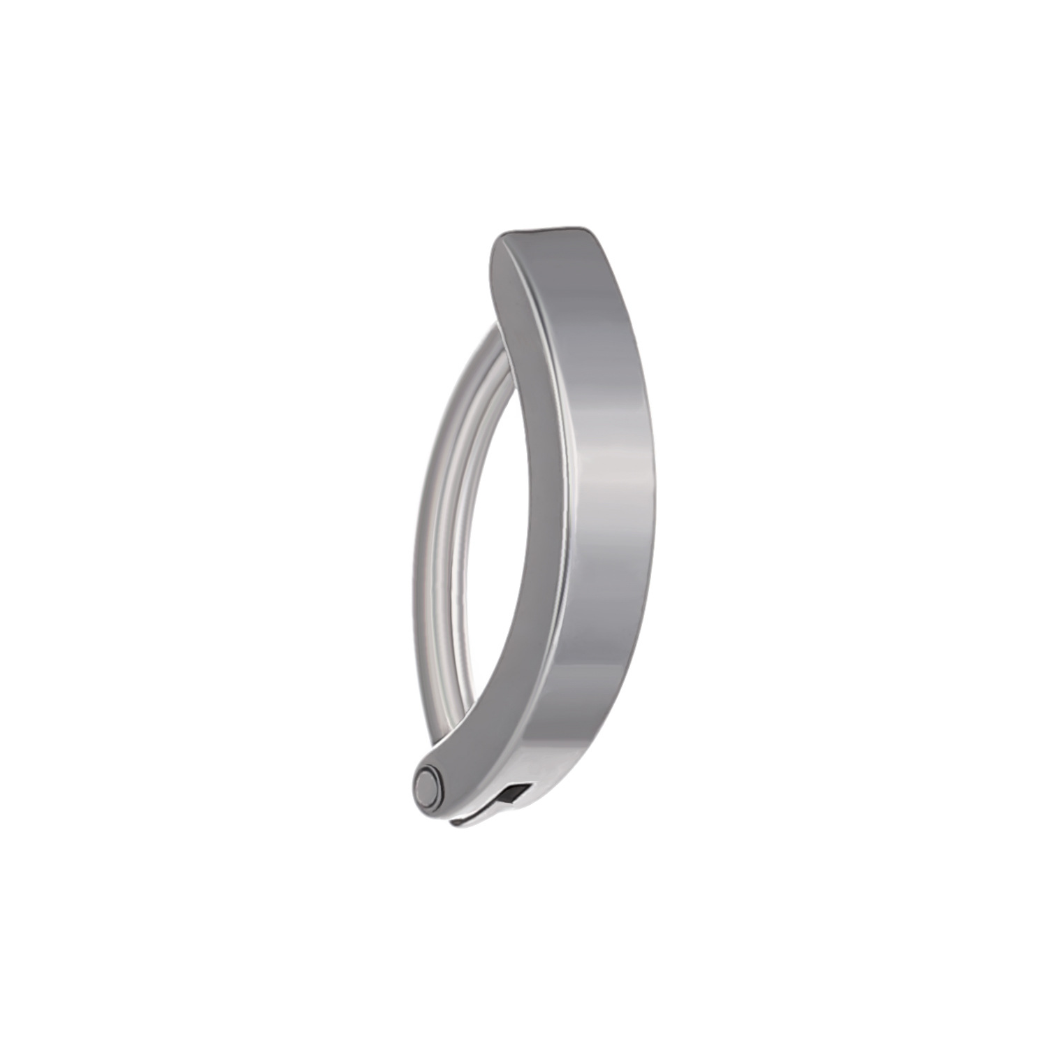 New cross-border stainless steel smooth navel stud, unisplendour simple navel ring, European and American ins piercing accessory Item Picture