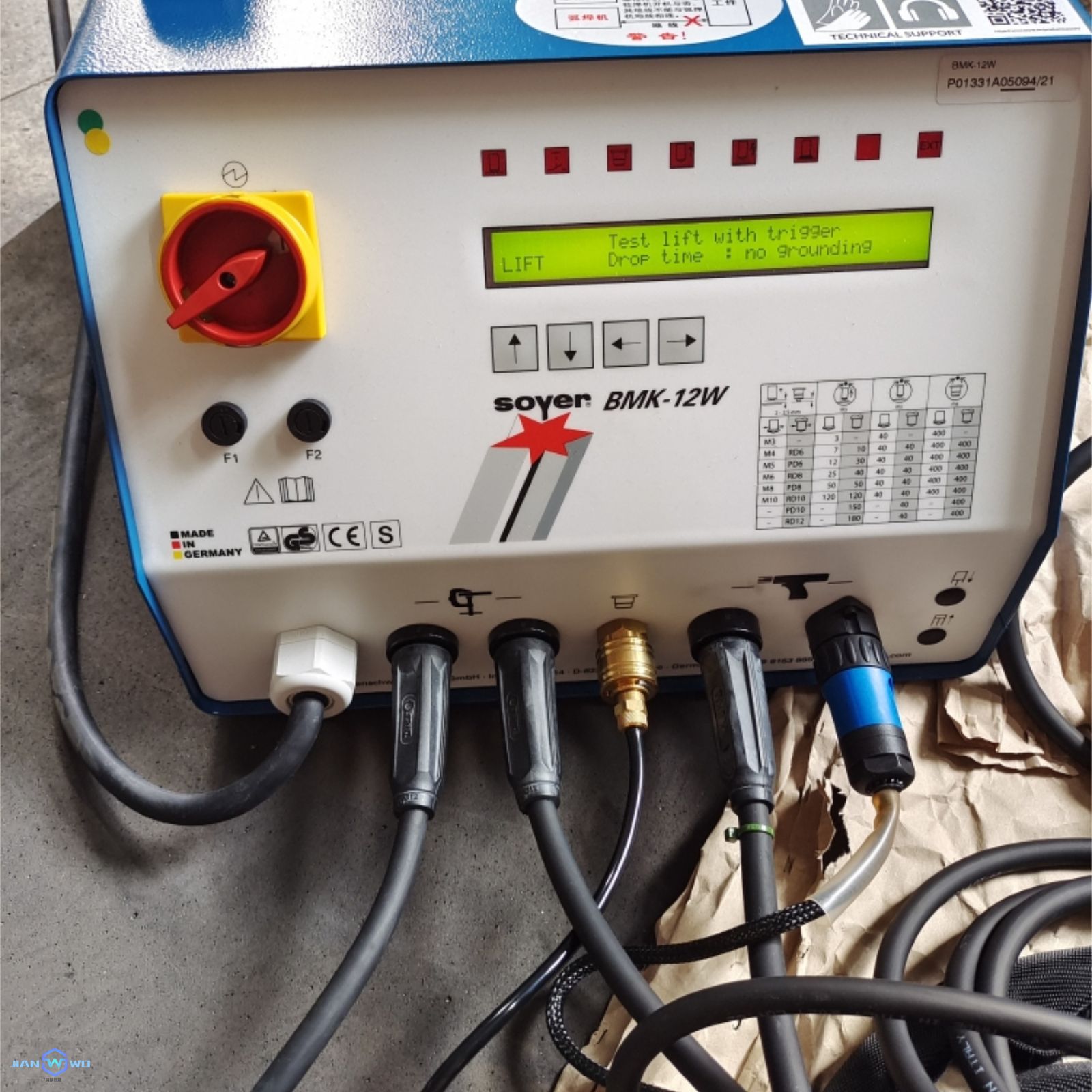 The German SOYER BMK-12W arc type stud welding machine features high welding strength and beautiful weld seams Application Scenario