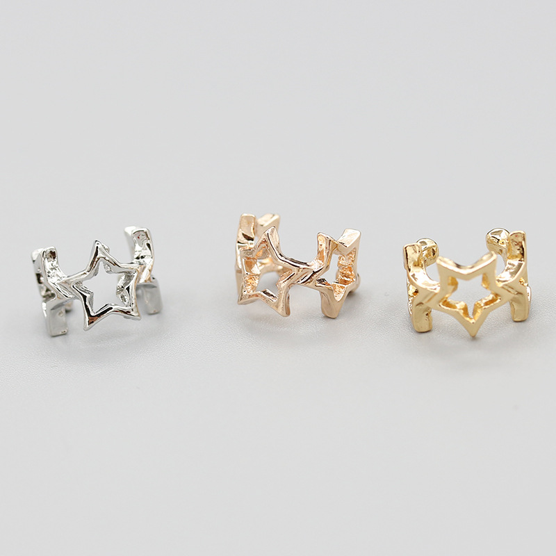 Spring's new best-selling no-hole star-shaped ear clip earrings and accessories are recommended for Korean girls Specification drawing