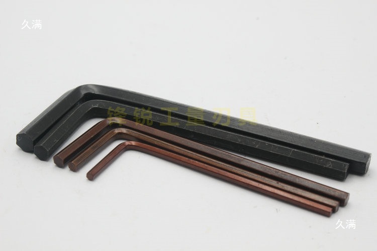 CNC accessories L2L2.5L3L4L5L6, hexagon socket double-head screw turning tool, L7 type wrench, hexagonal groove inside Specification drawing