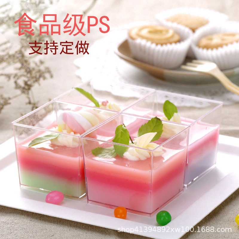 Factory-customized logo Mousse cup 5oz disposable plastic party wedding pudding cup Printed logo dessert cup details Picture