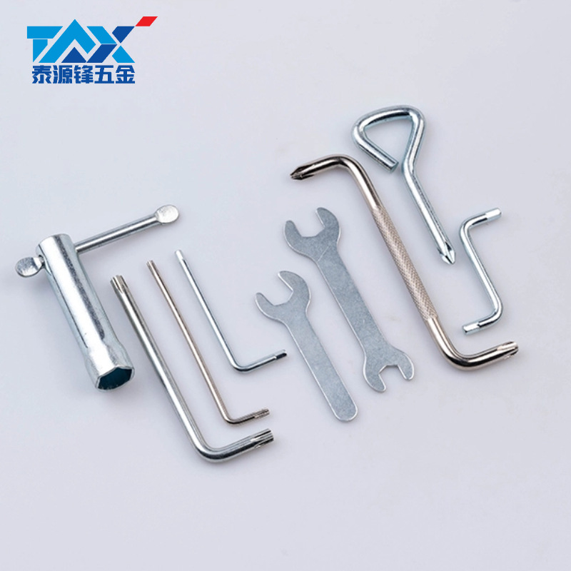 Wholesale furniture cabinet iron sheet galvanized open-end wrench, disposable simple single-head M10 open-end wrench tool Application Scenario