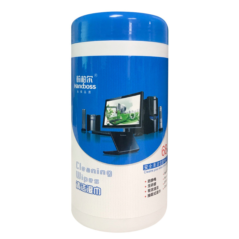 Shenzhen 68-bucket digital computer, mobile phone screen and keyboard cleaner, wet wipes, office wipes, wet paper towels, cleaning cloths details Picture