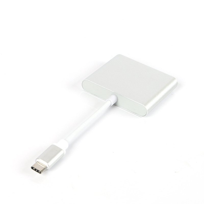 type c to hdmi three-in-one adapter cable, usb c to usb plus pd power supply hub Docking station 4k details Picture