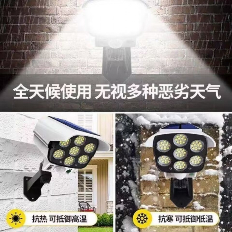 Solar-powered garden lamps, human-sensing outdoor yard lamps, home simulation surveillance cameras, charging lighting street lamps Application Scenario