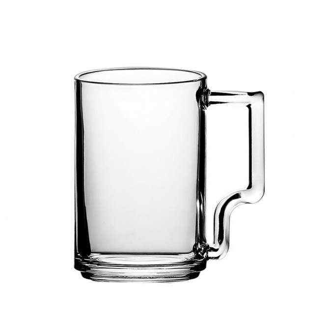 Wholesale tempered glass handle cups, bower with handles, household glass handle cups, draft beer cups, new American style, premium tea house Application Scenario