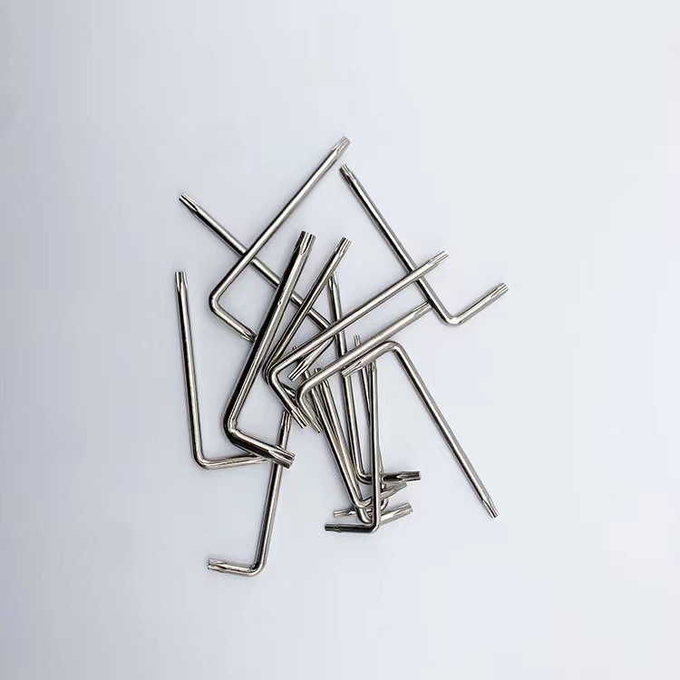 Hole-free plum blossom T6, T7, T8, T9, T10, T15, T20, T25, T30, hardened double-head L-shaped wrench screwdriver full figure