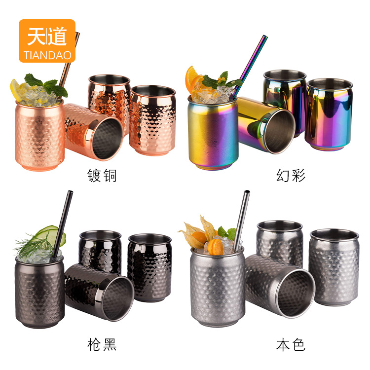 New hammer-point cans, beer mugs, creative stainless steel cans, cola bottles and wine glasses are available in stock from the manufacturer Specification drawing