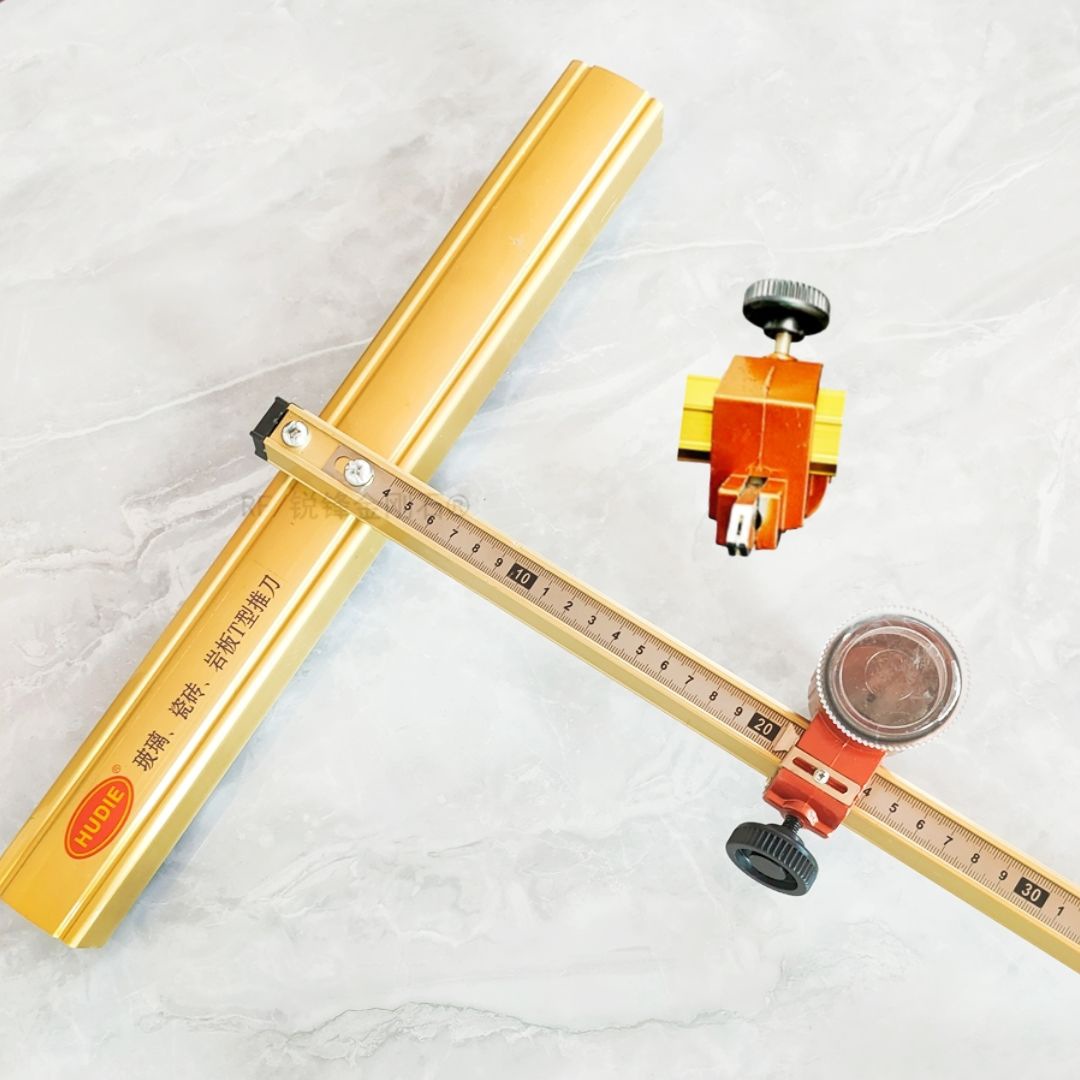 22mm T-type tile push knife, high-precision mason, new heavy-duty T-type push knife for glass tiles, manual set undefined