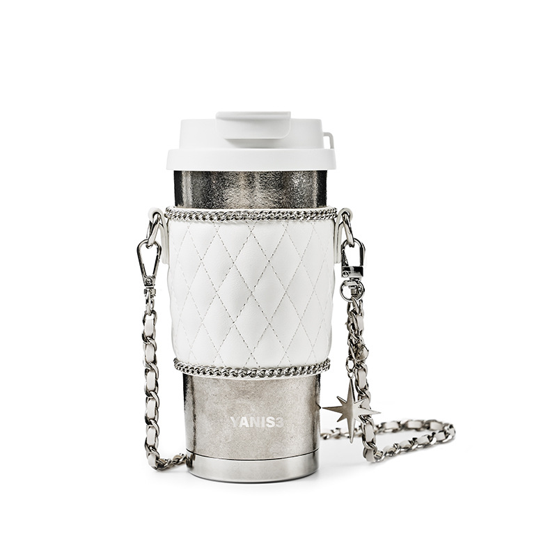 YANIS3 pure titanium coffee insulated cup, high appearance level, portable titanium cup, women's office, car straw, water cup, gift Item Picture