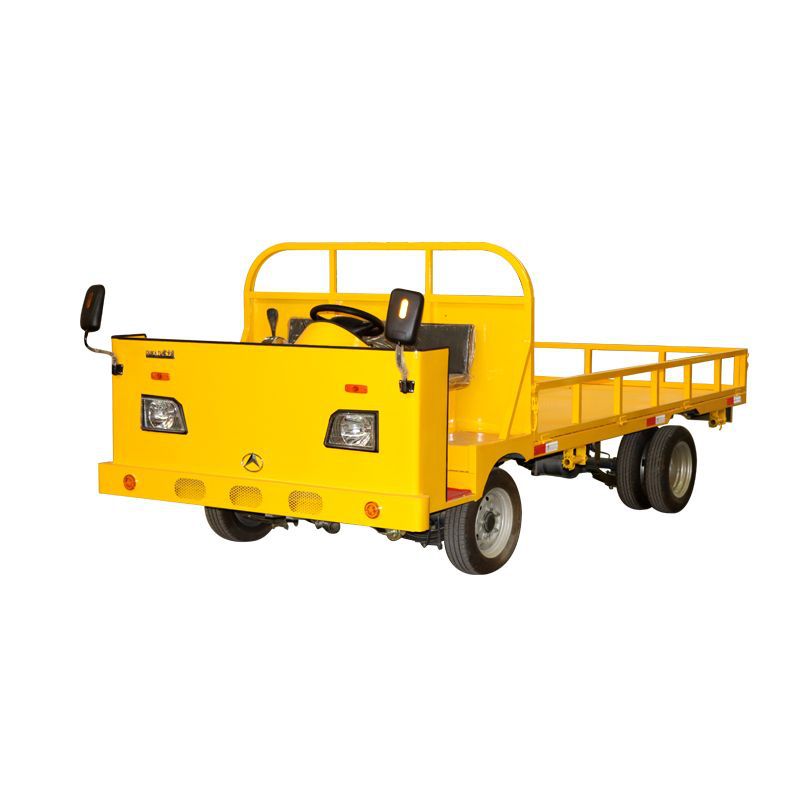 Electric four-wheel flatbed truck manufacturer, battery tractor, truck pulling, factory area handling vehicle, load king, warehouse transport vehicle Application Scenario