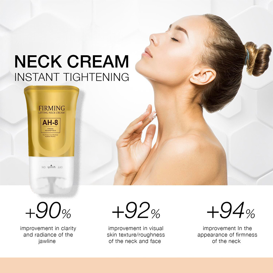 The cross-border bestseller AH-8 Firming Neck Cream is a beauty neck roller cream that lifts, tights and anti-wrinkle neck cream details Picture