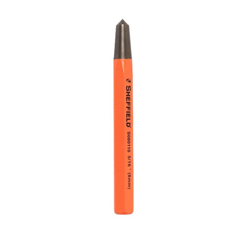 Steel shield SHEFFIELD S080109 6mm Punching cone punch chromium-vanadium steel 138mm Specification drawing