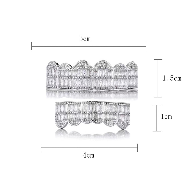 The new HIPHOP inlaid zircon bestseller Teeth Grillz in Europe and America is supplied by the manufacturer Application Scenario