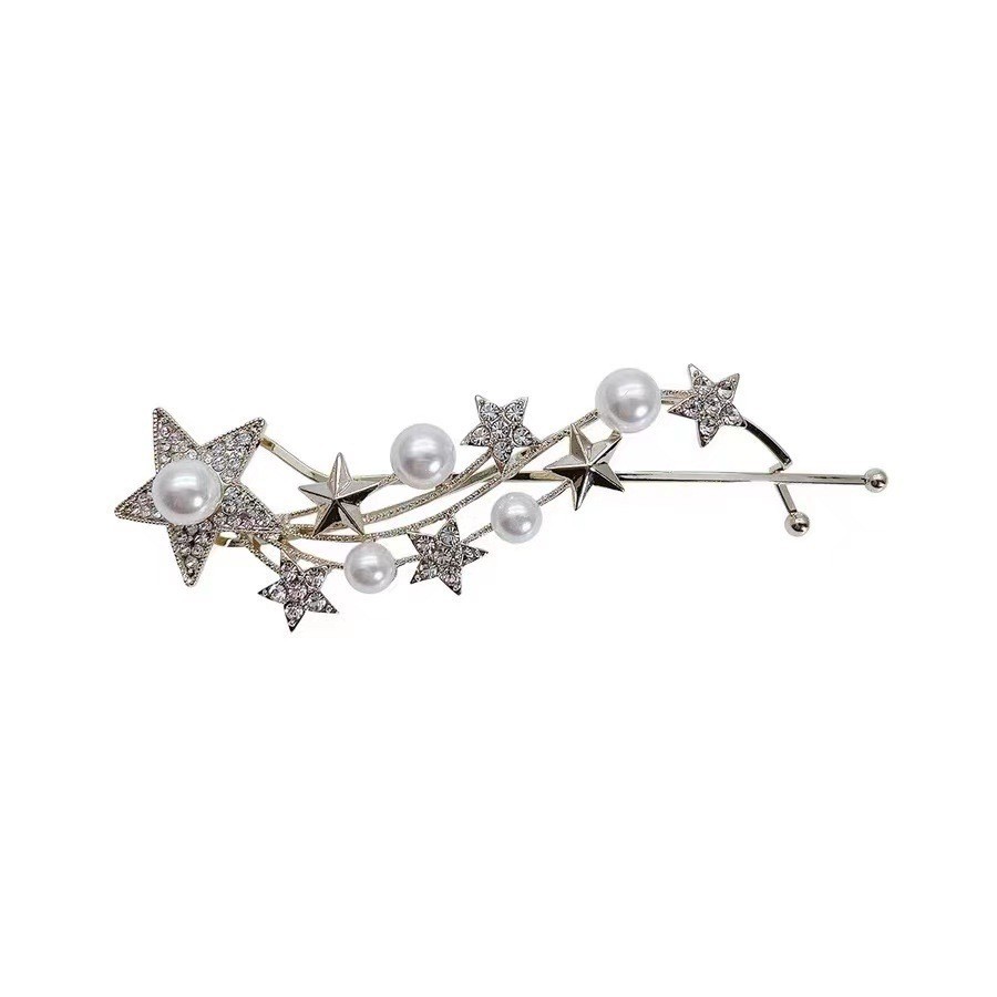 New diamond-encrusted meteor hair clips, straight clips, bangs clips, edge hair clips, duckbeak clips, ancient-style twist clips, headwear and hair accessories for women Item Picture