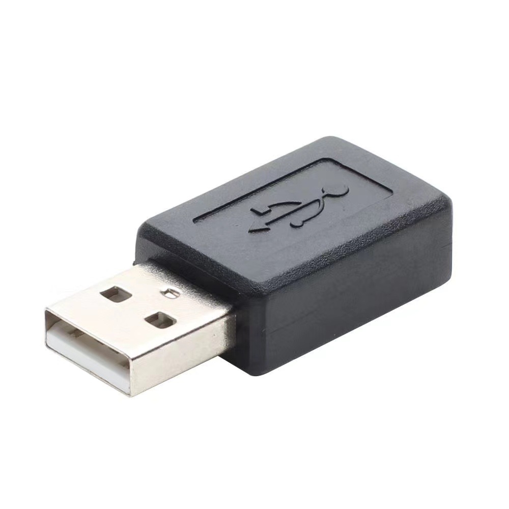 The Micro female to usb male-to-5P female adapter converts A mobile phone data cable into a USB male and micro female Application Scenario