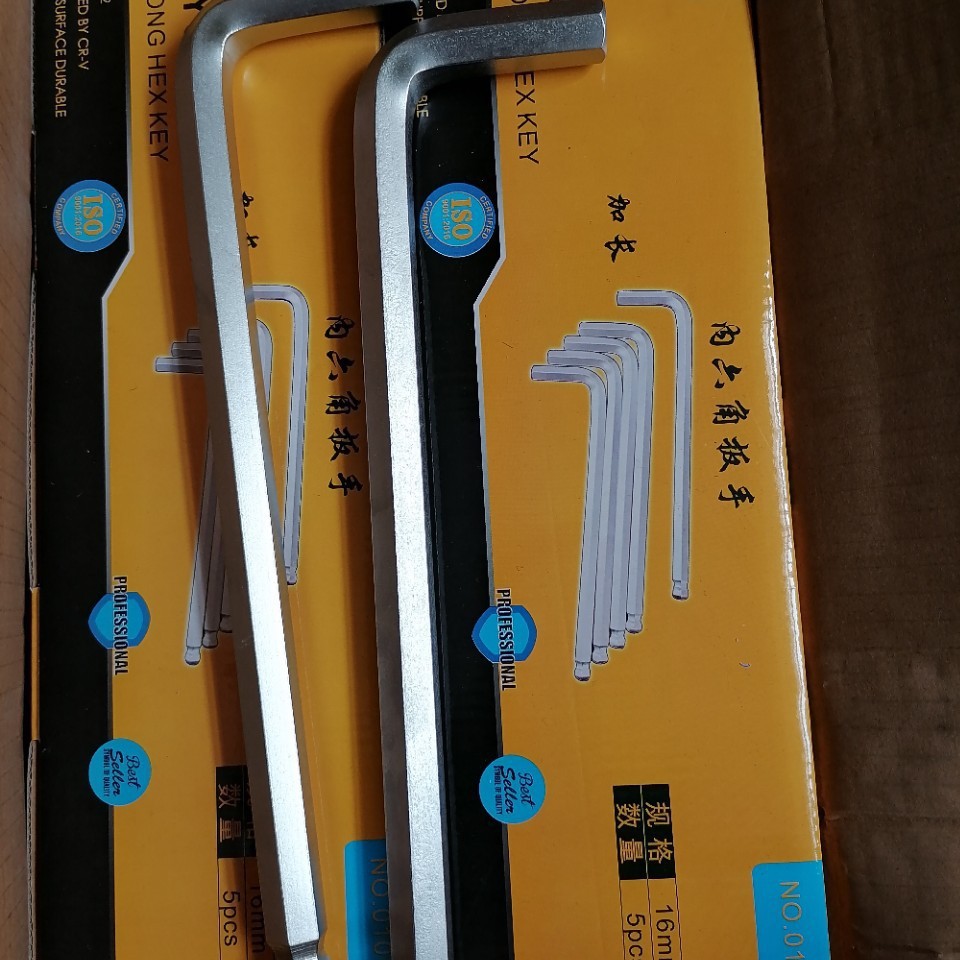 Wholesale medium and long single hexagon socket wrenches, short, medium and long ball head set hexagon socket wrenches, ball head hexagon socket Specification drawing