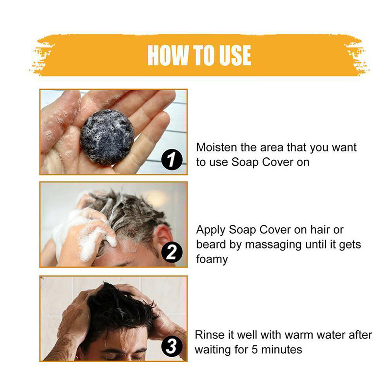 The cross-border new product HOMTOPY Polygonum multiflorum Shampoo Soap is a handmade soap for cleansing, nourishing and care Application Scenario