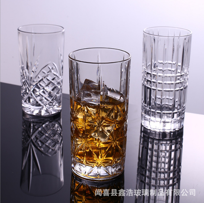 Glass cups, household beer mugs, juice water cups, cold drink cups, tea cups, draft beer cups, drinking water sets, European-style water sets, direct supply Application Scenario