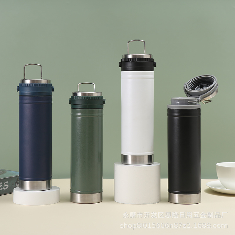 Foreign trade cross-border 304 stainless steel insulated cup, vacuum double-layer high appearance level straight cup, outdoor portable and easy to use cup Specification drawing