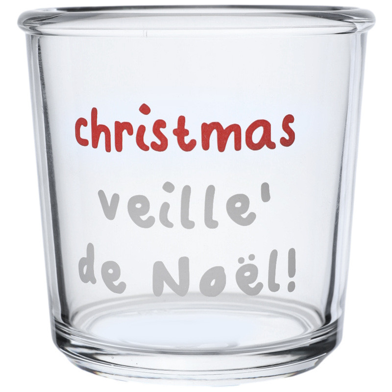 Bolimei christmas Glass Cup, Christmas Cold Brew Cup, Dessert Cup, ins Feng Shui Cup Item Picture